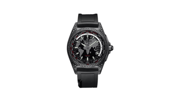 Replica Breitling Galactic Unitime Stainless Steel Watch Trophy Black Dial