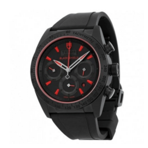 Replica Tudor Fastrider Black Shield Black Dial Blsck Rubber Mens Watch 42000CR