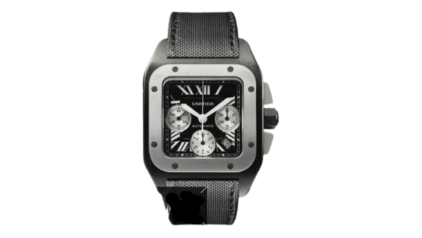 Replica Cartier Santos 100 Carbon Titanium and Steel Extra Large Watch W2020005