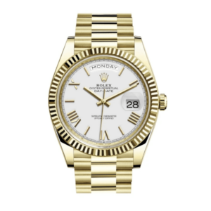 Daydate Gold White Dial