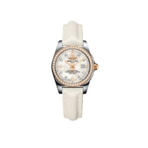 Replica Breitling Galactic C7234853/A792/484X/A12BA.1 29mm Stainless Steel/Rose Gold/Diamond/Pearl Diamond/Calf