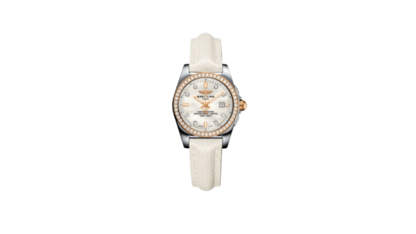 Replica Breitling Galactic C7234853/A792/484X/A12BA.1 29mm Stainless Steel/Rose Gold/Diamond/Pearl Diamond/Calf