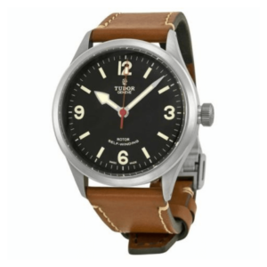 Replica Tudor Heritage Ranger Black Dial Brown Leather Mens Watch Watch 79910-BKASBRLS