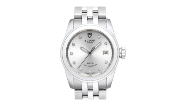 Replica Tudor Glamour Date Silver Dial Steel Strap Ladies Watch 51000-5