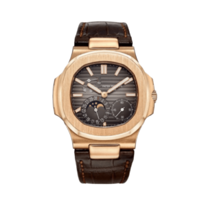 Replica Patek Philippe Nautilus 5712R-001 Rose Gold Brown Dial Watch