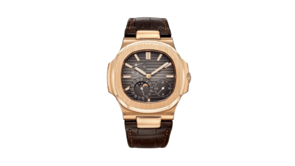 Replica Patek Philippe Nautilus 5712R-001 Rose Gold Brown Dial Watch