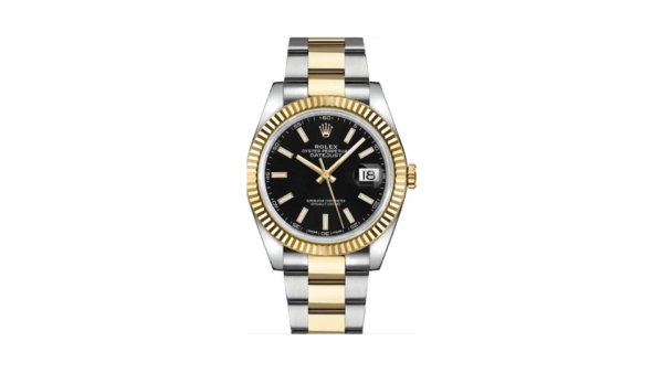 Replica Rolex Datejust II Watch 2-Tone Jubilee Band Watch Black Face