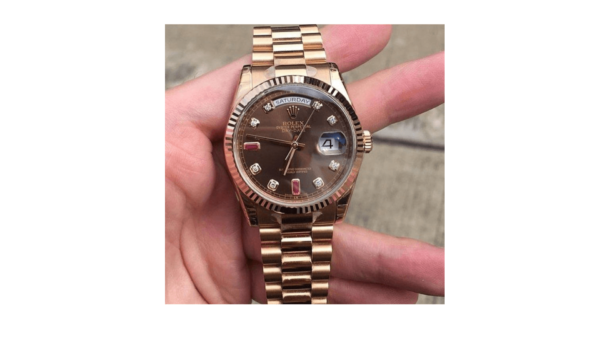 Rolex President Day-Date Brown Diamond118205